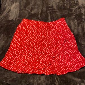 Red Mini Skirt